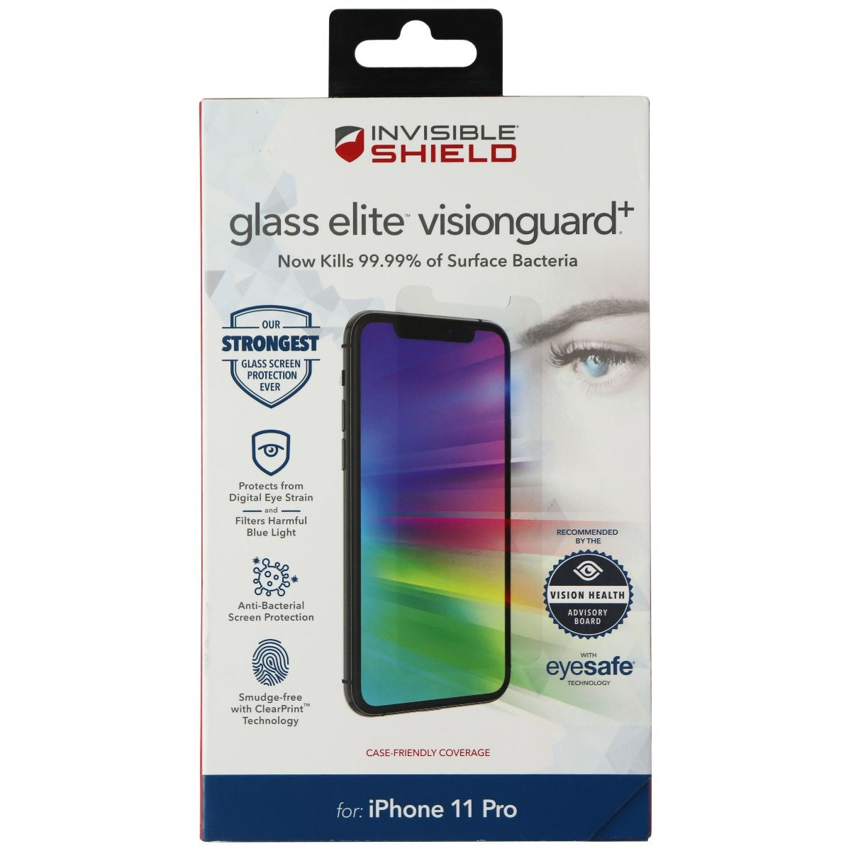 ZAGG (Glass Elite VisionGuard+) for Apple iPhone 11 Pro / Xs / X - Clear Cell Phone - Screen Protectors Zagg    - Simple Cell Bulk Wholesale Pricing - USA Seller
