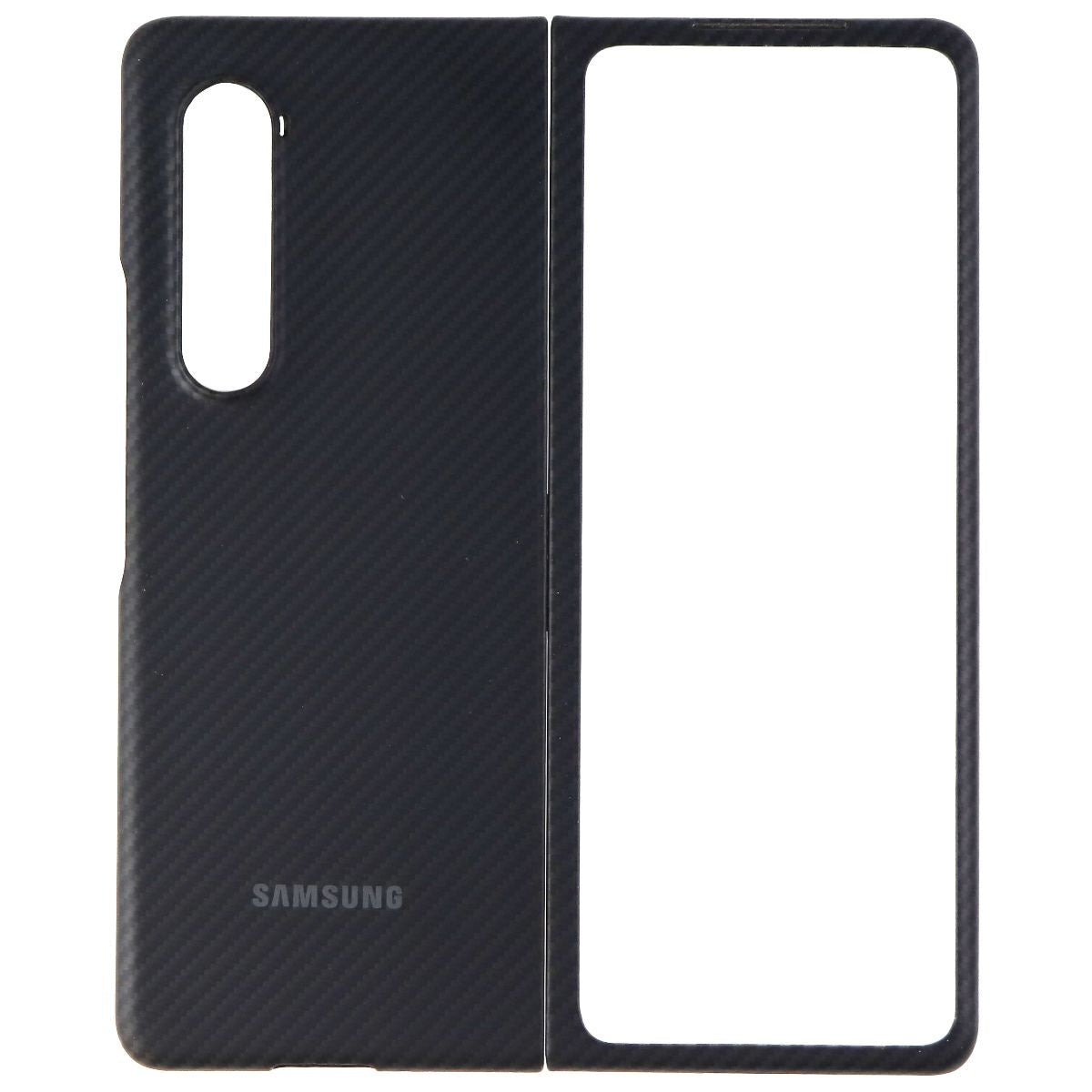 Samsung Aramid Protective Cover for Samsung Galaxy Z Fold3 5G Smartphone - Black Cell Phone - Cases, Covers & Skins Samsung    - Simple Cell Bulk Wholesale Pricing - USA Seller