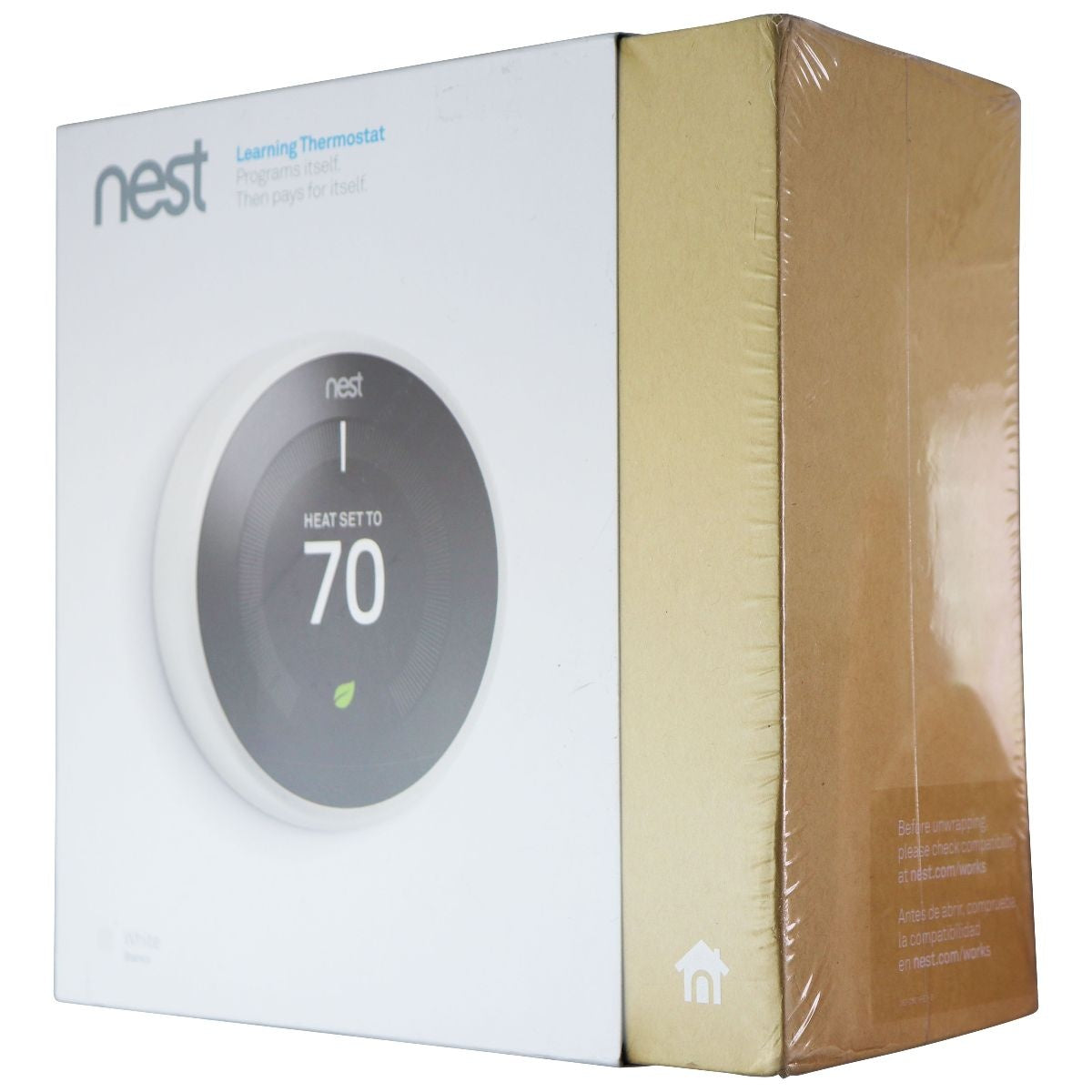 Google Nest Learning Thermostat 3rd Gen - White (‎T3017US) Heating, Cooling & Air - Programmable Thermostats Google    - Simple Cell Bulk Wholesale Pricing - USA Seller