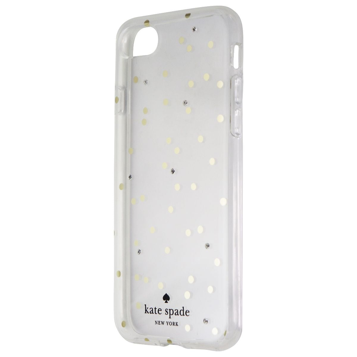 Kate Spade Hardshell Case for Apple iPhone 8 / iPhone 7 - Clear/Gold Dots/Gems Cell Phone - Cases, Covers & Skins Kate Spade    - Simple Cell Bulk Wholesale Pricing - USA Seller