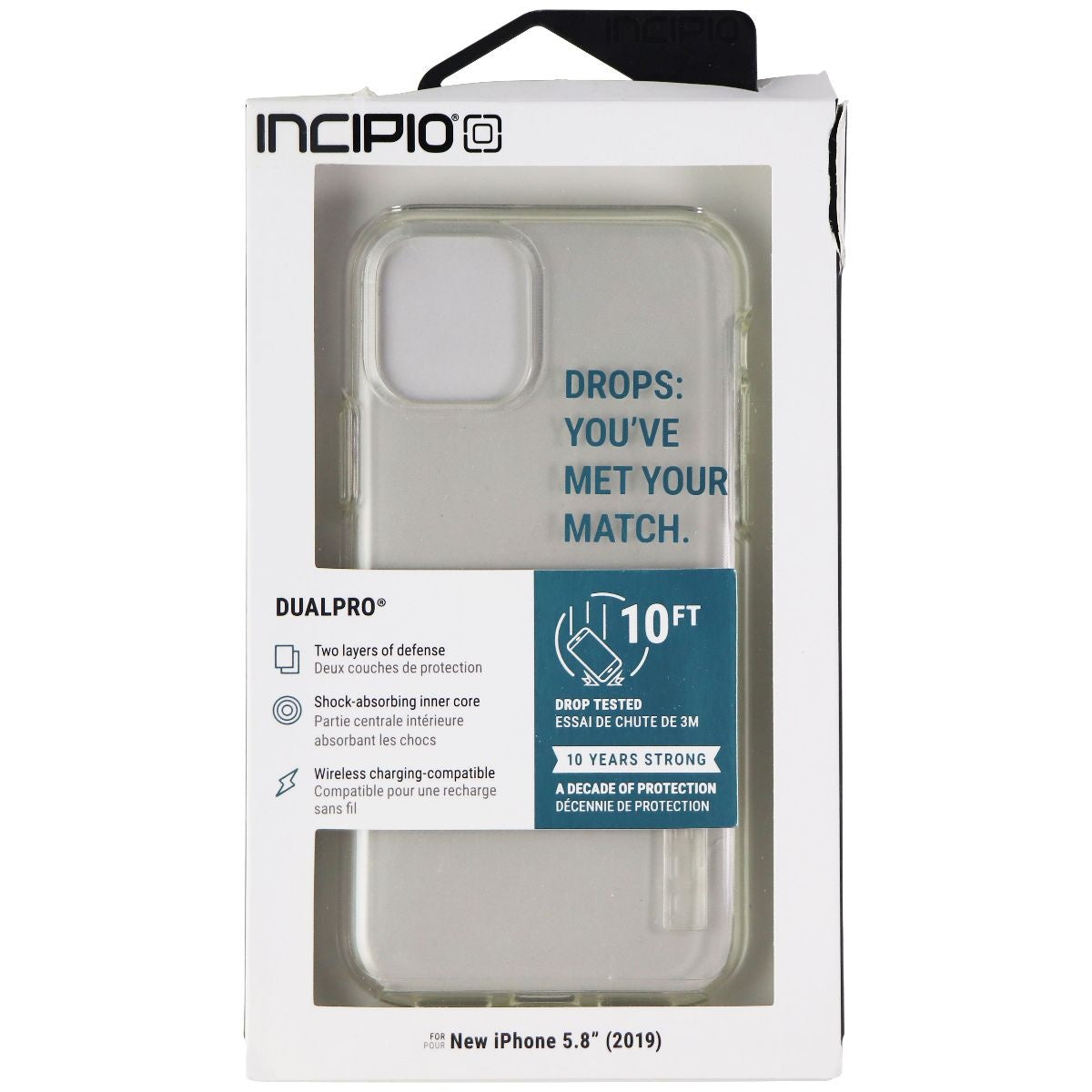 Incipio DualPro Series Case for Apple iPhone 11 Pro - Clear Cell Phone - Cases, Covers & Skins Incipio    - Simple Cell Bulk Wholesale Pricing - USA Seller