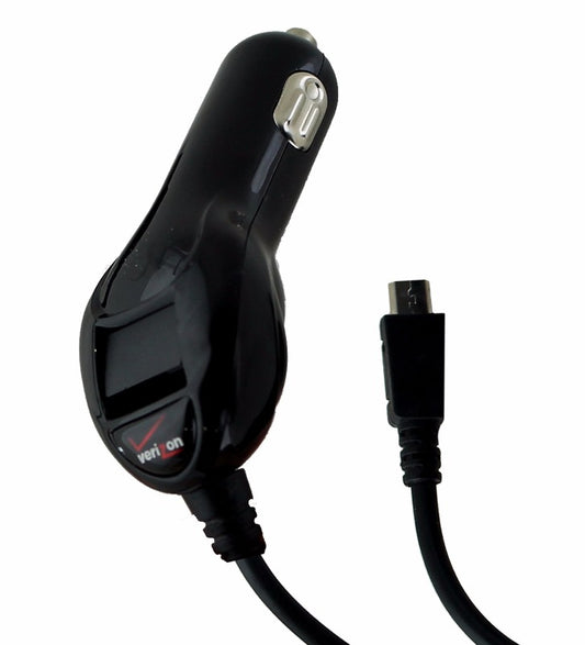 Verizon Wireless Car Charger with Micro-USB Connector + Extra USB - Black Cell Phone - Chargers & Cradles Verizon    - Simple Cell Bulk Wholesale Pricing - USA Seller