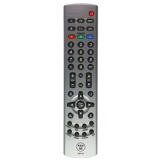 Westinghouse Remote Control (RMT-05) for Select Westinghouse TVs - Silver TV, Video & Audio Accessories - Remote Controls Westinghouse    - Simple Cell Bulk Wholesale Pricing - USA Seller