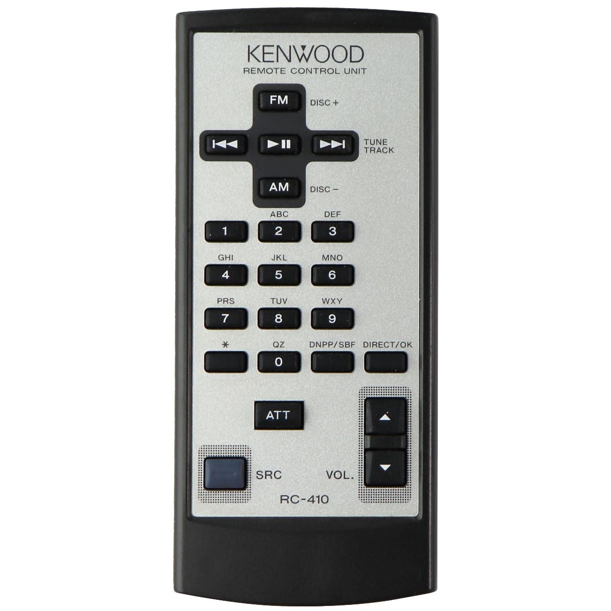 Kenwood Remote Control for Select Kenwood Receivers (RC-410) - Black/Silver TV, Video & Audio Accessories - Remote Controls Kenwood    - Simple Cell Bulk Wholesale Pricing - USA Seller