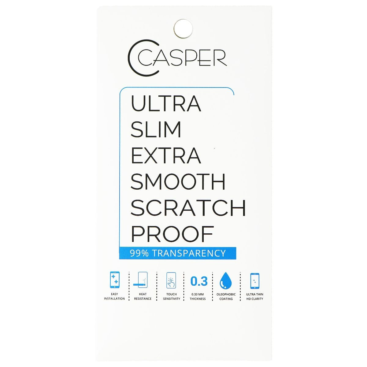 Casper Ultra Slim Clear Series Tempered Glass for Apple iPhone 11 Cell Phone - Screen Protectors Casper    - Simple Cell Bulk Wholesale Pricing - USA Seller
