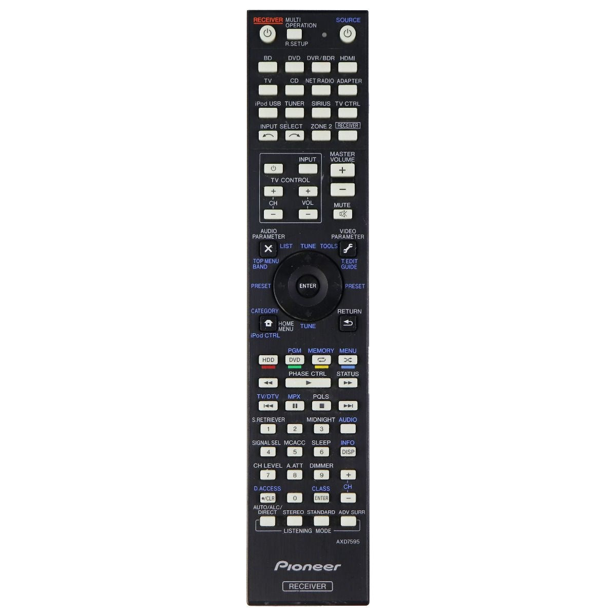 Pioneer OEM Remote Control (AXD7575) for Select Pioneer Systems - Black TV, Video & Audio Accessories - Remote Controls Pioneer    - Simple Cell Bulk Wholesale Pricing - USA Seller