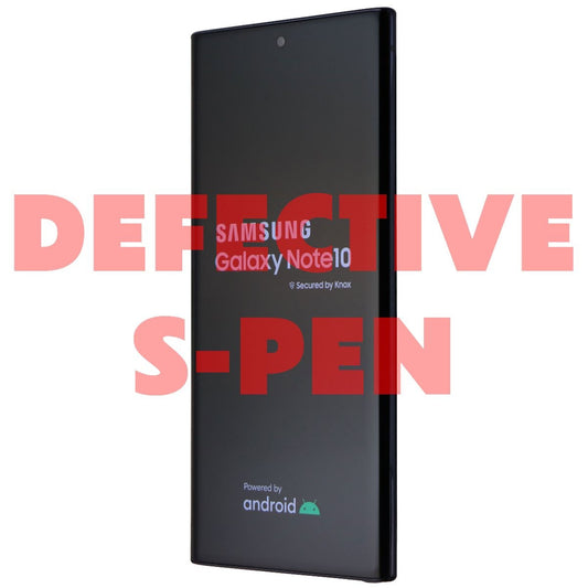 Samsung Galaxy Note10 (SM-N970U1) GSM + CDMA - 256GB/Aura Black - BAD S PEN Cell Phones & Smartphones Samsung    - Simple Cell Bulk Wholesale Pricing - USA Seller