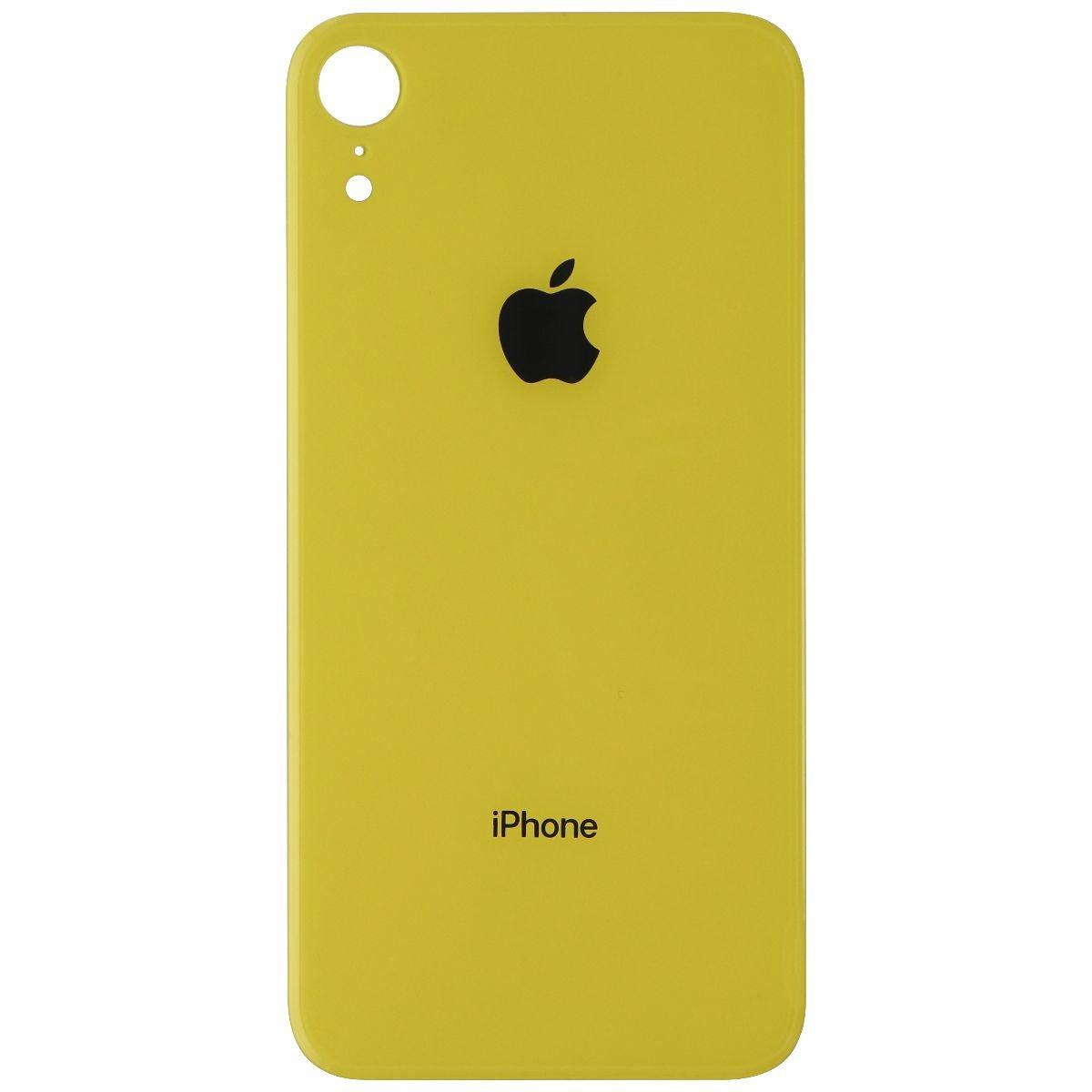 Repair Part - Back Glass Panel for Apple iPhone XR - Yellow with Logo Cell Phone - Replacement Parts & Tools Unbranded    - Simple Cell Bulk Wholesale Pricing - USA Seller
