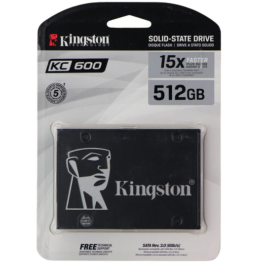 Kingston KC600 512GB 2.5 Inch SATA3 Solid State Drive (3D TLC) Digital Storage - Solid State Drives Kingston    - Simple Cell Bulk Wholesale Pricing - USA Seller