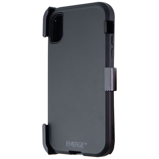 Emerge Ultra Force Series Hard Case & Holster for Apple iPhone XR - Matte Black Cell Phone - Cases, Covers & Skins Emerge    - Simple Cell Bulk Wholesale Pricing - USA Seller