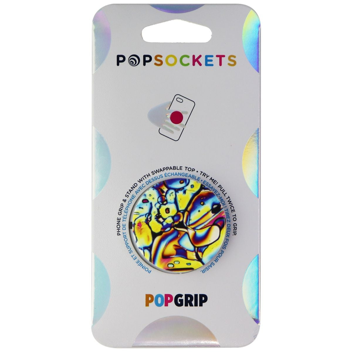 PopSockets PopGrip Expanding Stand and Grip with Swappable Top - Chromos Gloss Cell Phone - Mounts & Holders PopSockets    - Simple Cell Bulk Wholesale Pricing - USA Seller