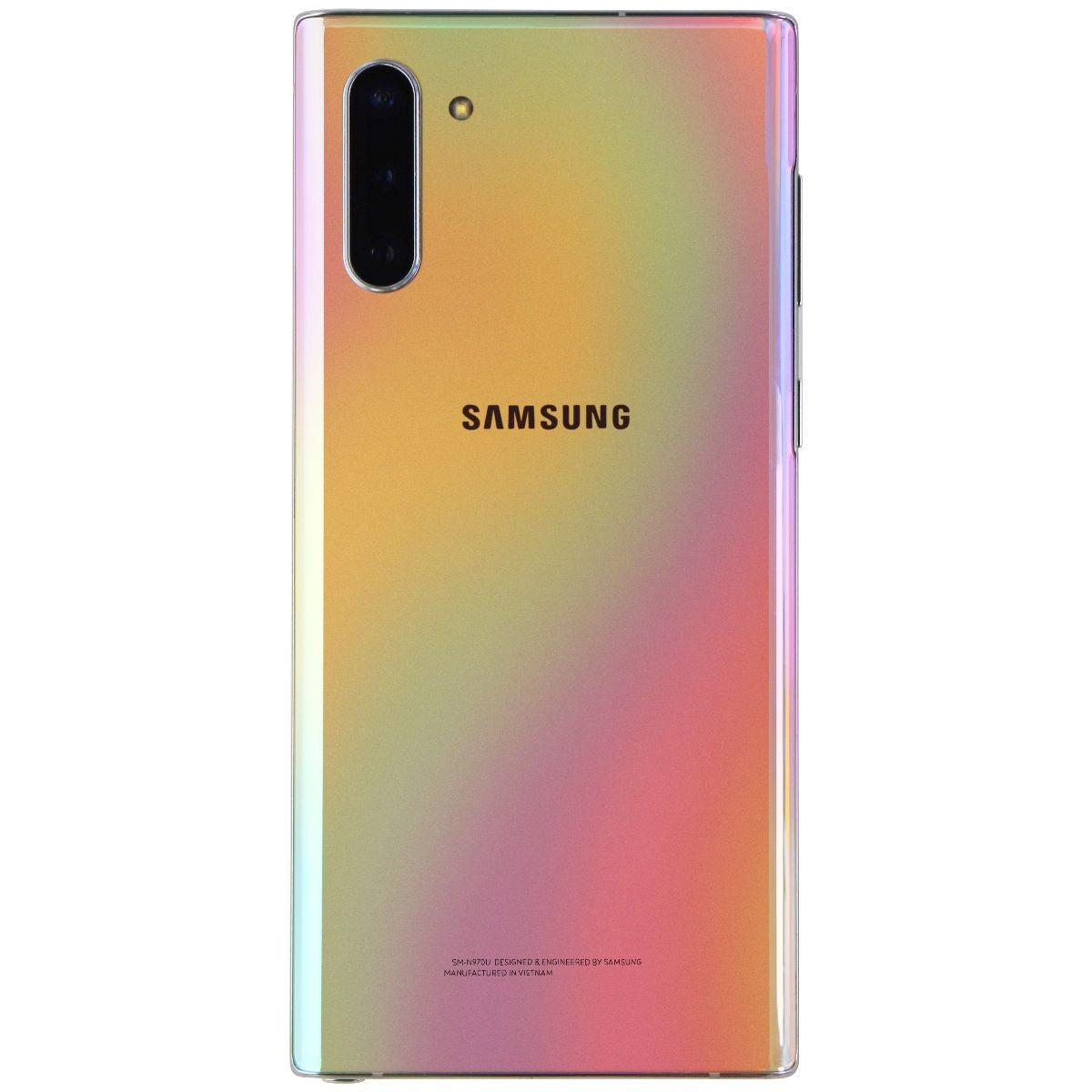 Samsung Galaxy Note10 (SM-N970U) Unlocked - Aura Glow/256GB - BAD Qi Charging Cell Phones & Smartphones Samsung    - Simple Cell Bulk Wholesale Pricing - USA Seller