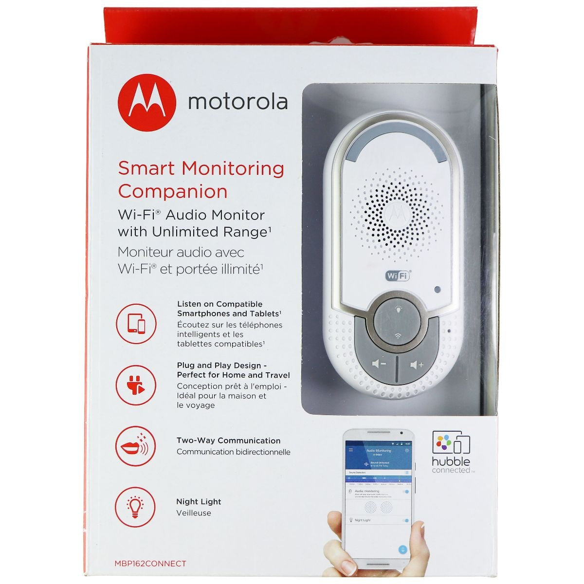 Motorola MBP162CONNECT Wi-Fi Audio Monitor with Unlimited Range Baby Safety & Health - Baby Monitors Motorola    - Simple Cell Bulk Wholesale Pricing - USA Seller
