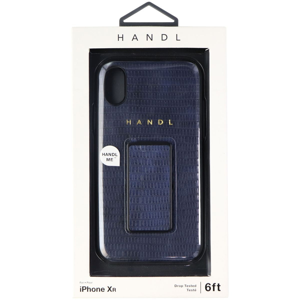 HANDL Inlay Case with Clip for Apple iPhone XR - Navy Croc (Blue) Cell Phone - Cases, Covers & Skins HANDL    - Simple Cell Bulk Wholesale Pricing - USA Seller