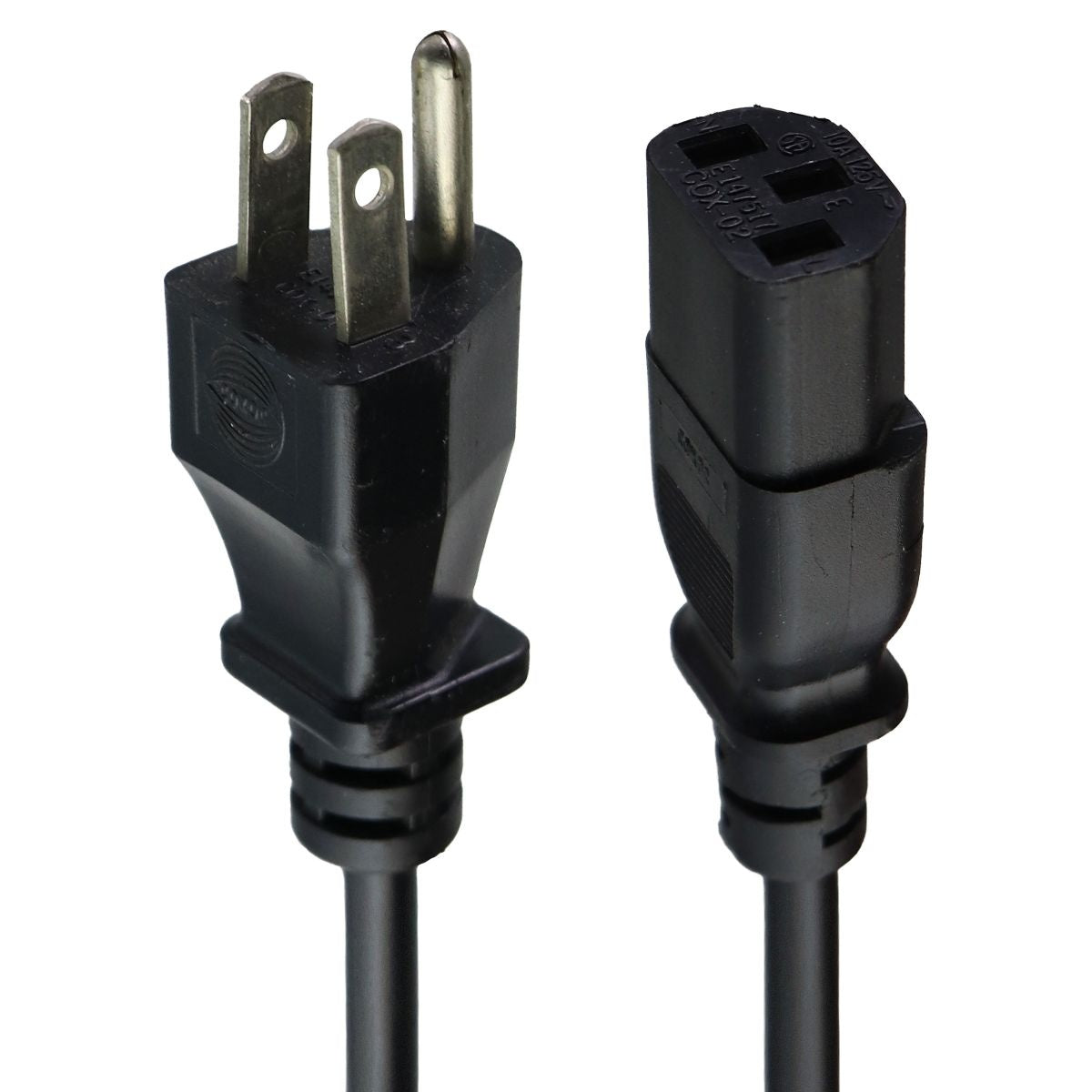 Coxco Power Supply Cable (E147517) - Black Computer/Network - Plugs, Jacks & Wall Plates Coxco    - Simple Cell Bulk Wholesale Pricing - USA Seller