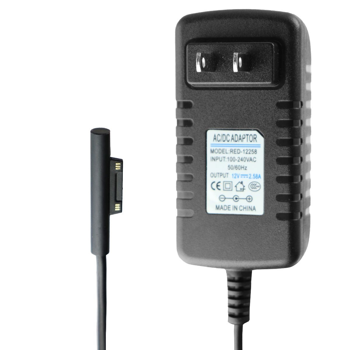 AC/DC (12V/2.58A) Wall Adaptor Power Supply (3.5ft) RED-12258 - Black ...