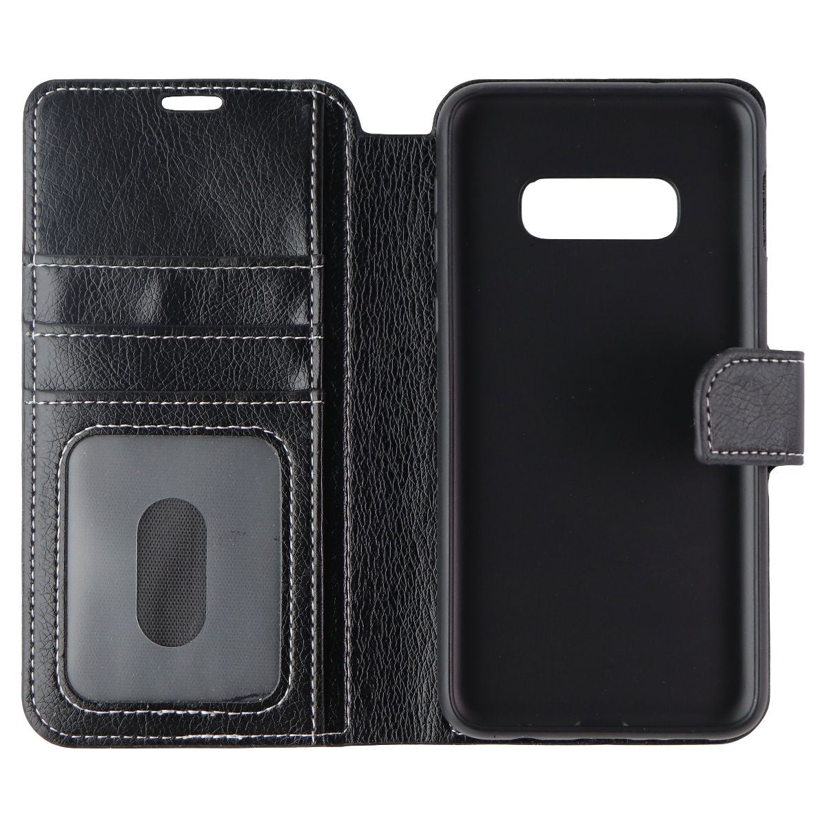 Base Wallet Folio Series Case for Samsung Galaxy S10e - Black Cell Phone - Cases, Covers & Skins Base    - Simple Cell Bulk Wholesale Pricing - USA Seller