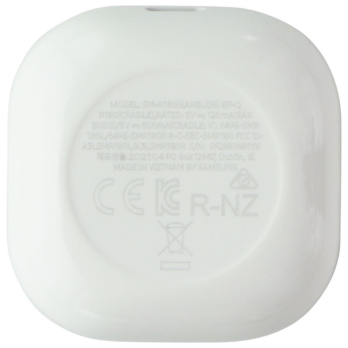 Samsung Replacement Charging Case for Galaxy Buds Live - White (EP-QR180) Portable Audio & Headphones - Replacement Parts & Tools Samsung    - Simple Cell Bulk Wholesale Pricing - USA Seller