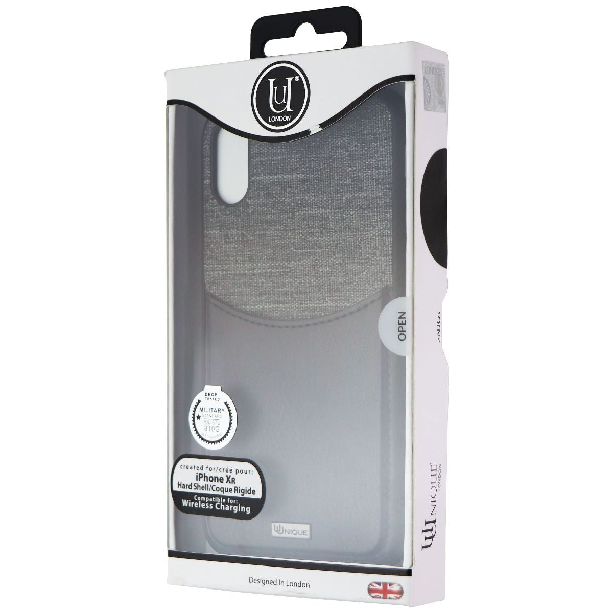 Uunique London Wallet Hard Shell Case for iPhone XR - Gray/Black Cell Phone - Cases, Covers & Skins Uunique London    - Simple Cell Bulk Wholesale Pricing - USA Seller
