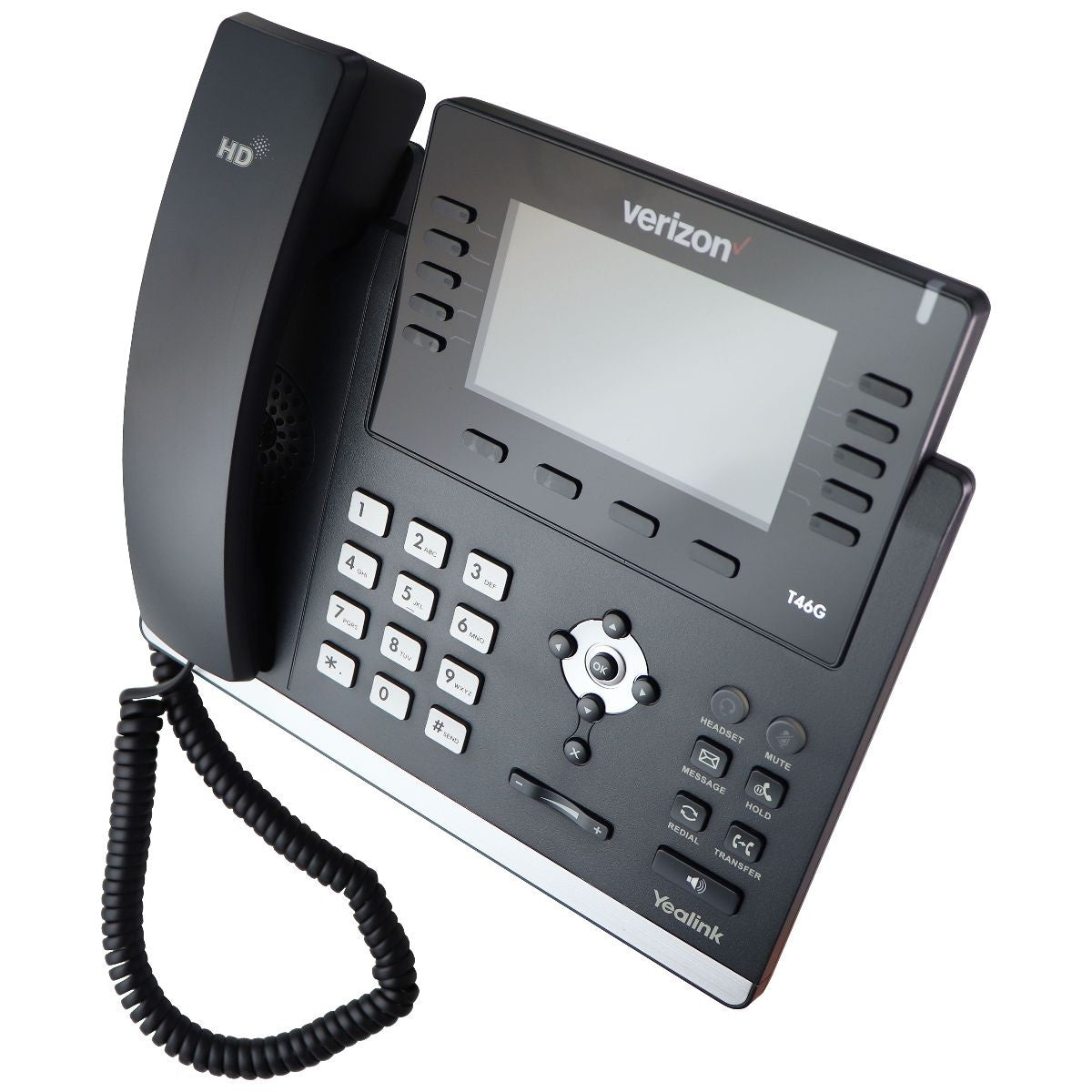Verizon Yealink Ultra Elegant Color Gigabit IP Phone (SIP-T46GW) - Black Telecom Systems - Business Phone Sets & Handsets Yealink    - Simple Cell Bulk Wholesale Pricing - USA Seller
