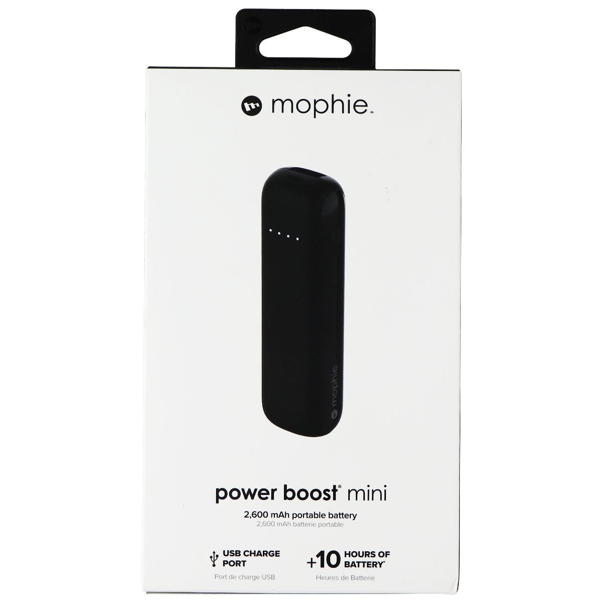 mophie Power Boost Mini (2600 mAh) Portable Charger (Universal) - Black Cell Phone - Chargers & Cradles Mophie    - Simple Cell Bulk Wholesale Pricing - USA Seller