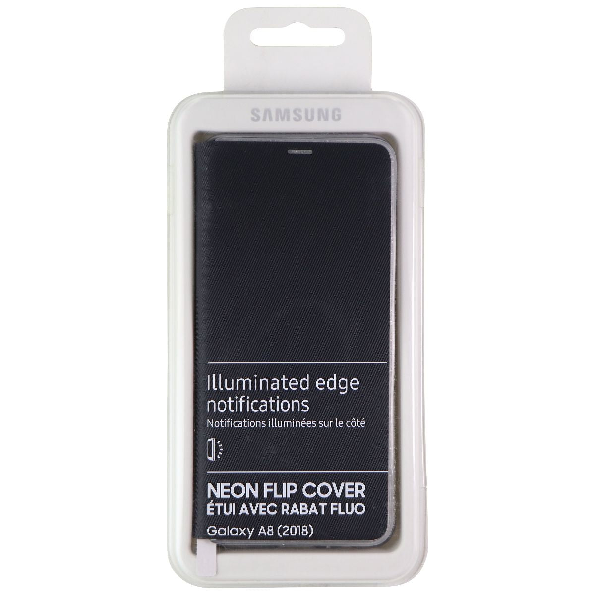 Samsung Neon Flip Cover for Samsung Galaxy A8 (2018) - Black/Frost Cell Phone - Cases, Covers & Skins Samsung    - Simple Cell Bulk Wholesale Pricing - USA Seller