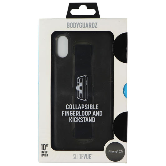 BodyGuardz SlideVue Hard Fingerloop Case for Apple iPhone XR - Black Cell Phone - Cases, Covers & Skins BODYGUARDZ    - Simple Cell Bulk Wholesale Pricing - USA Seller