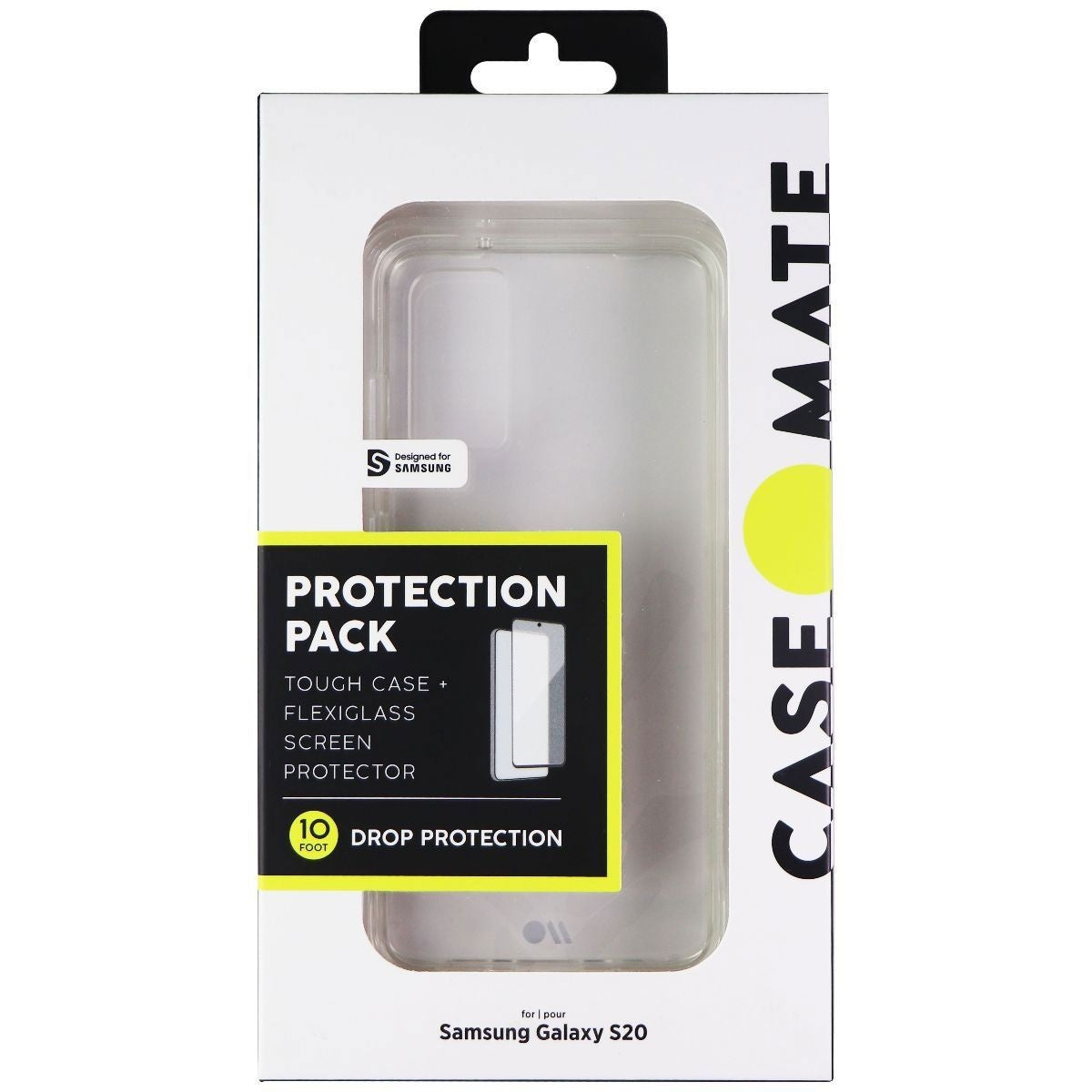 Case-Mate Protection Pack with Screen Protector and Case for Galaxy S20 - Clear Cell Phone - Cases, Covers & Skins Case-Mate    - Simple Cell Bulk Wholesale Pricing - USA Seller