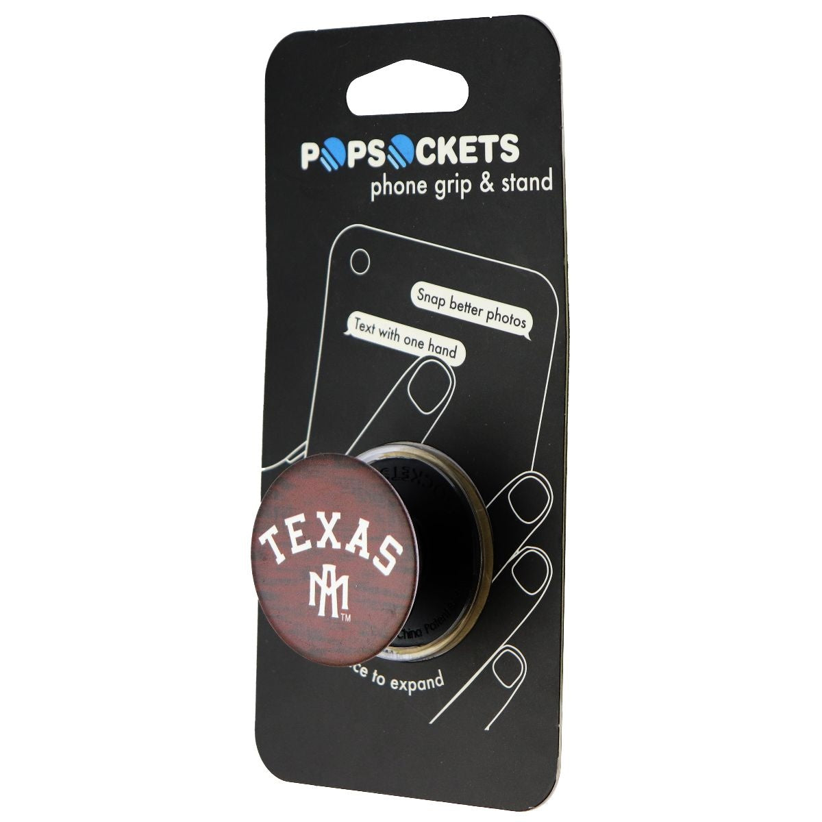 PopSockets: Collapsible Grip & Stand for Phones and Tablets - Texas A&M Cell Phone - Mounts & Holders PopSockets    - Simple Cell Bulk Wholesale Pricing - USA Seller