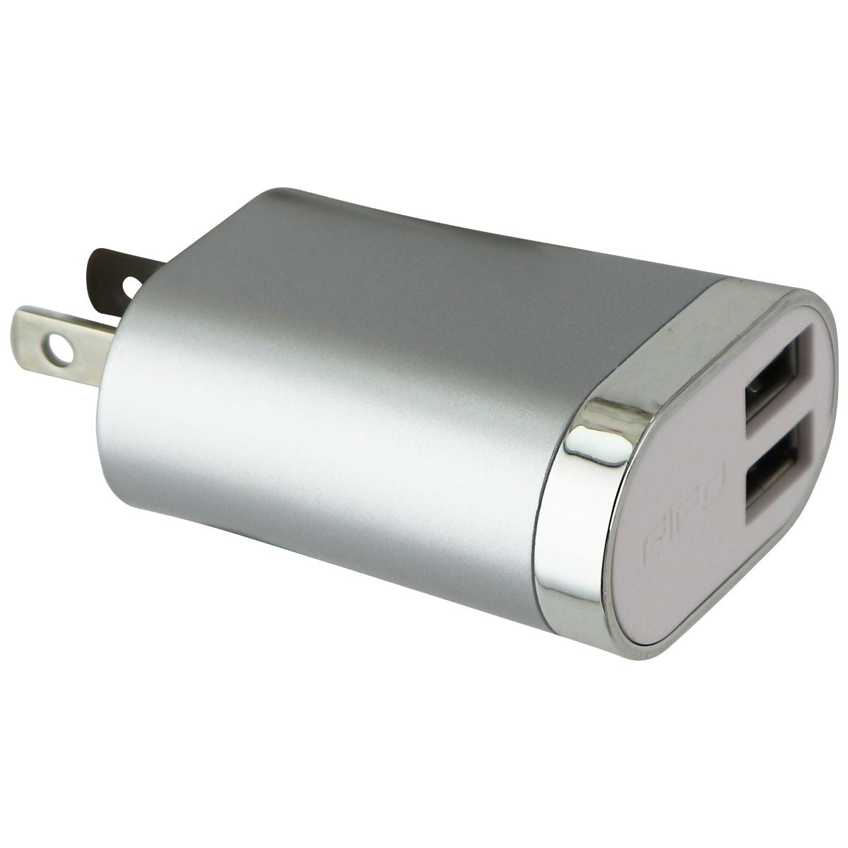 FIFO Dual USB Home Charger (2.1-Amp) Wall Adapter - Silver Cell Phone - Chargers & Cradles FIFO    - Simple Cell Bulk Wholesale Pricing - USA Seller