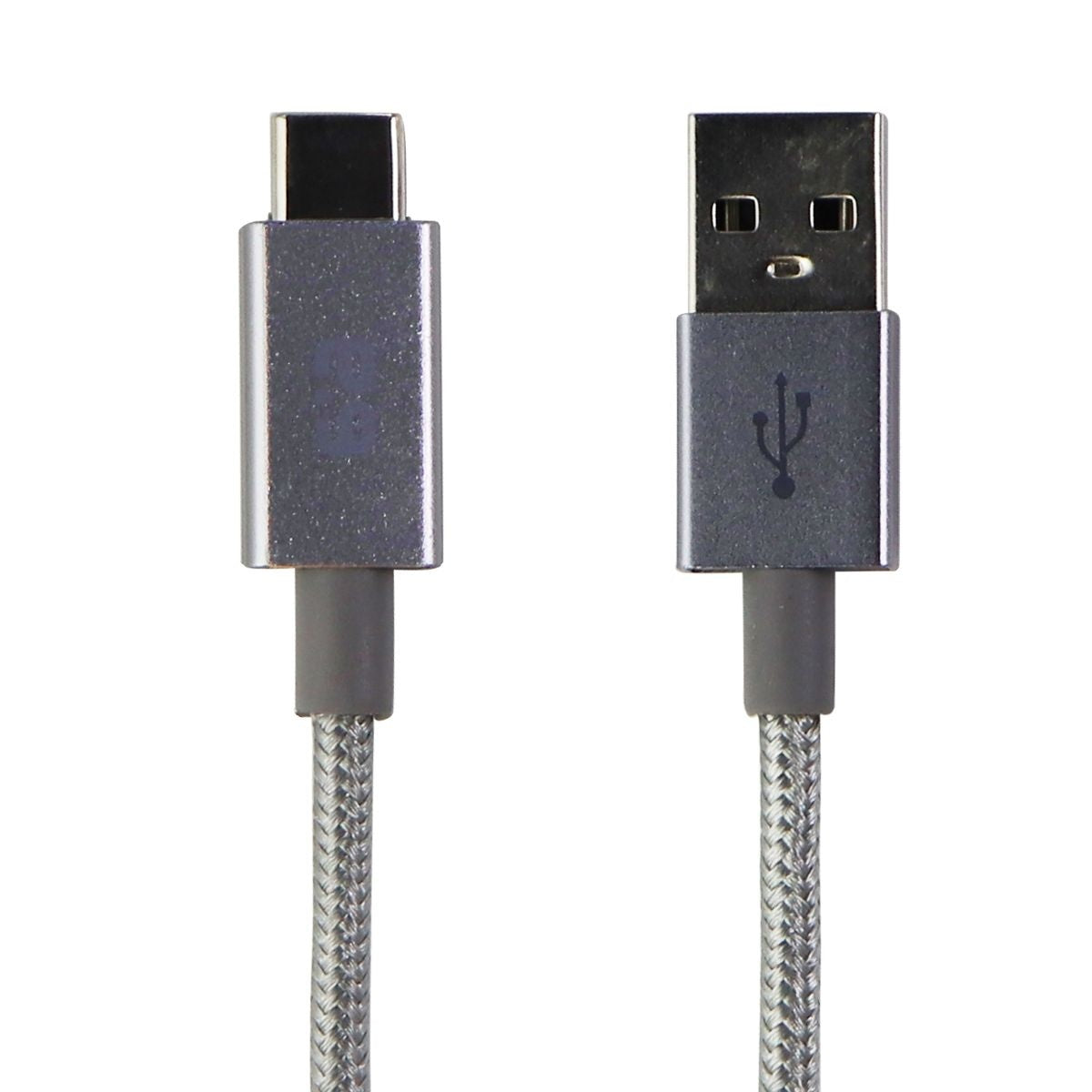 PureGear Braided USB-A to Apple MFI 6ft. Charging Cable - Metallic Space Gray Cell Phone - Cables & Adapters PureGear    - Simple Cell Bulk Wholesale Pricing - USA Seller