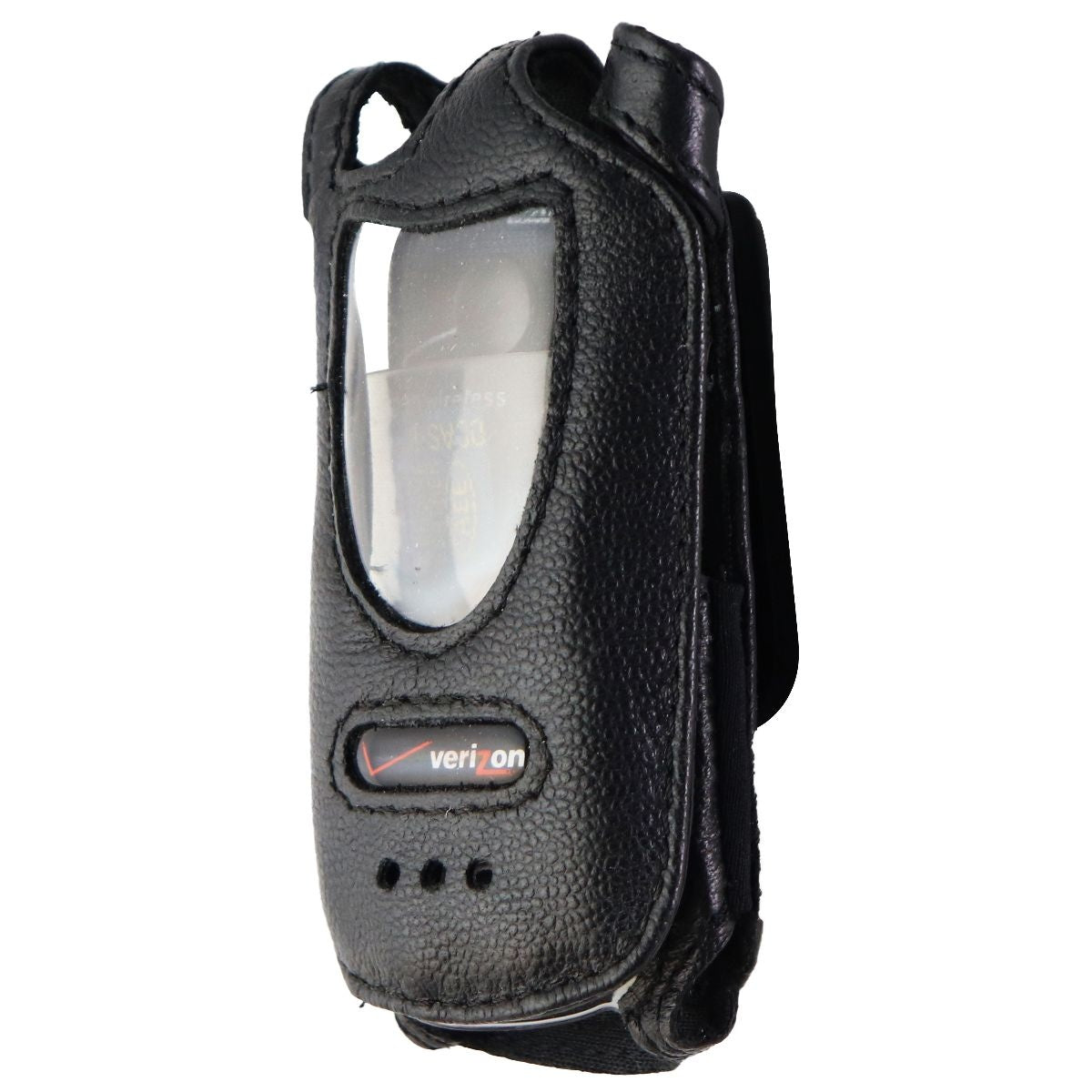 Verizon Wireless Fitted Lambskin Case for Motorola V60s Flip Phone - Black Cell Phone - Cases, Covers & Skins Verizon    - Simple Cell Bulk Wholesale Pricing - USA Seller