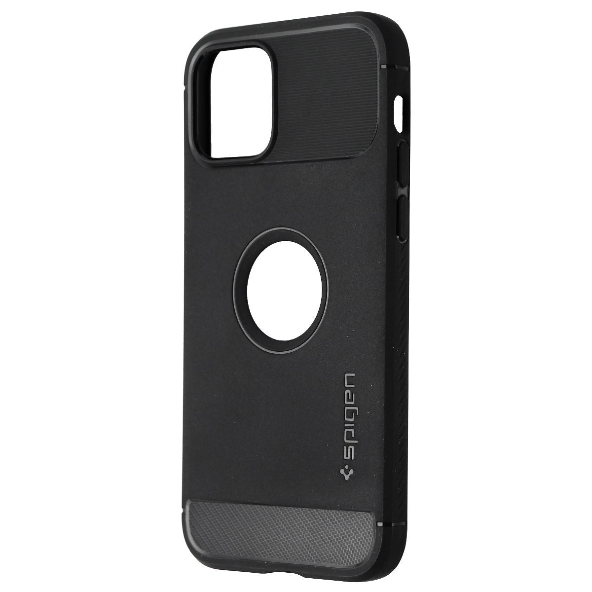 Spigen Rugged Armor Series Case for iPhone 12 Pro / 12 - Matte Black Cell Phone - Cases, Covers & Skins Spigen    - Simple Cell Bulk Wholesale Pricing - USA Seller