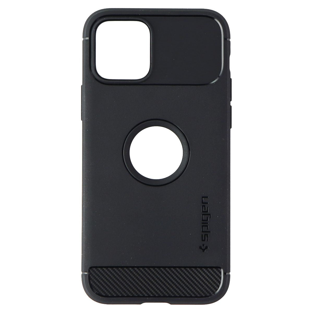 Spigen Rugged Armor Series Case for iPhone 12 Pro / 12 - Matte Black Cell Phone - Cases, Covers & Skins Spigen    - Simple Cell Bulk Wholesale Pricing - USA Seller