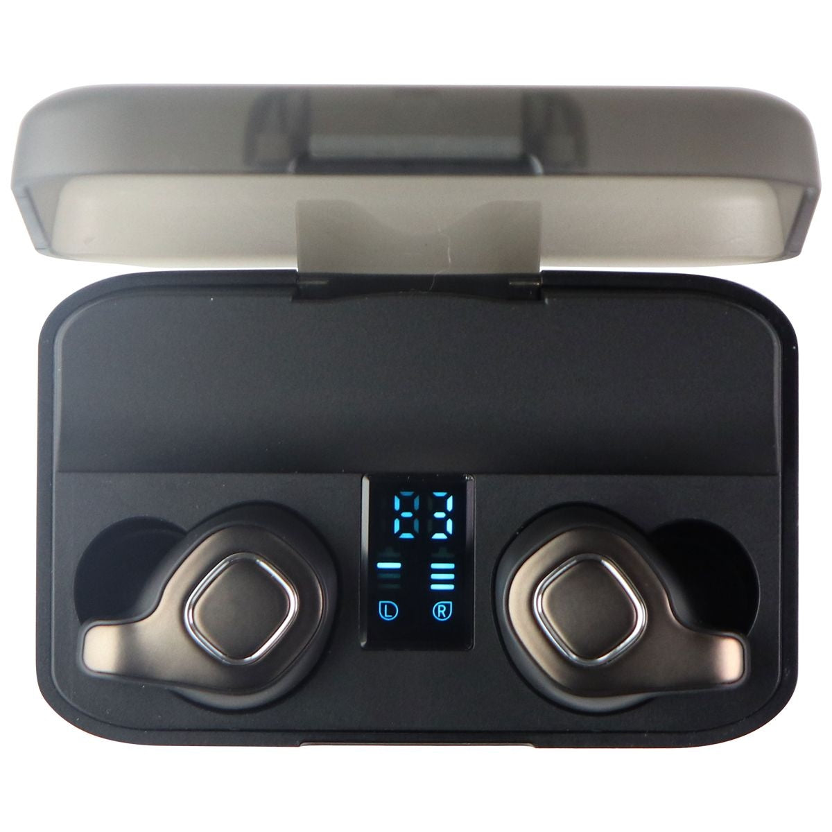 JUJ F8 ANC True Wireless Bluetooth Earbuds with Charging Case - Black Portable Audio - Headphones JUJ    - Simple Cell Bulk Wholesale Pricing - USA Seller