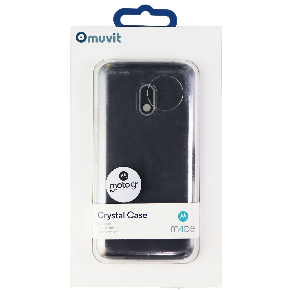 Muvit Crystal Case for Motorola Moto G4 Play (MMCRY0002) – Clear Cell Phone - Cases, Covers & Skins Muvit    - Simple Cell Bulk Wholesale Pricing - USA Seller