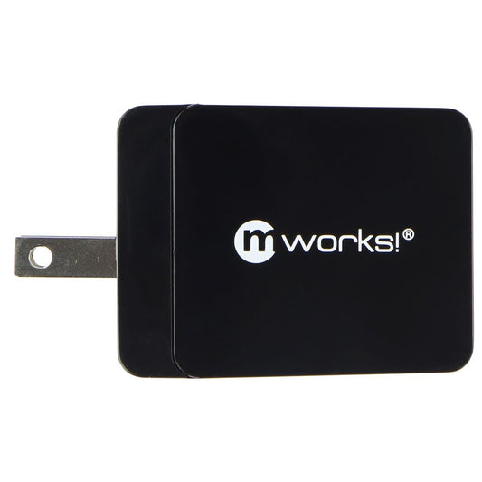 mworks! mPOWER! Dual Port (5V/3.4A) USB Travel Wall Charger - Black Cell Phone - Chargers & Cradles mWorks!    - Simple Cell Bulk Wholesale Pricing - USA Seller