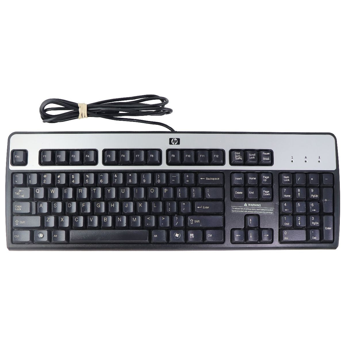 HP Original Wired USB Keyboard for Windows PC & More - Black/Silver (SK-2885) Gaming/Console - Keyboards & Keypads HP    - Simple Cell Bulk Wholesale Pricing - USA Seller