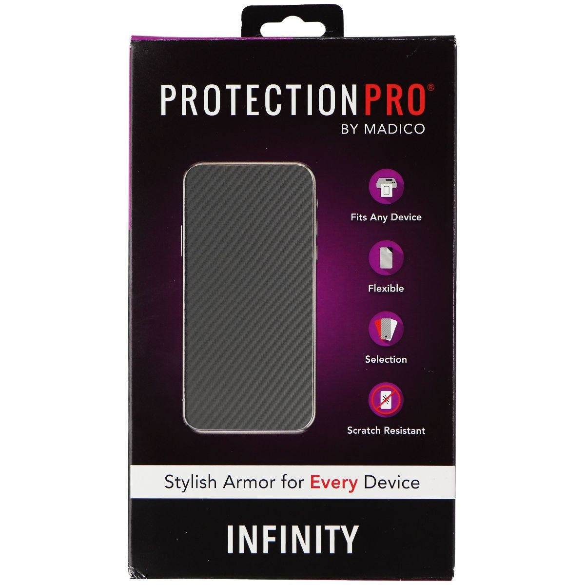 Madico ProtectionPro Device Armor (7.5x4.5) - Anth Carbon Fiber 10 Pack Cell Phone - Other Accessories Madico    - Simple Cell Bulk Wholesale Pricing - USA Seller