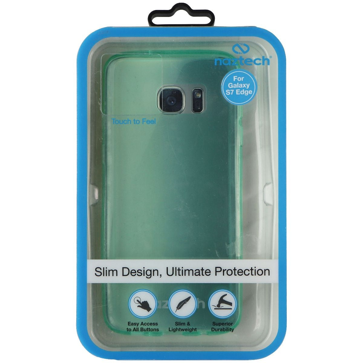 Naztech Slim Cell Phone Protective Case for Samsung Galaxy S7 Edge - Teal Cell Phone - Cases, Covers & Skins Naztech    - Simple Cell Bulk Wholesale Pricing - USA Seller