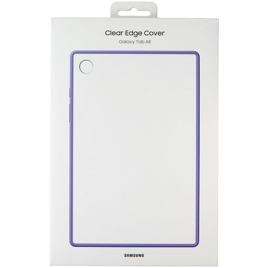 Samsung Clear Edge Cover for Galaxy Tab A8 - Lavender/Clear iPad/Tablet Accessories - Cases, Covers, Keyboard Folios Samsung    - Simple Cell Bulk Wholesale Pricing - USA Seller