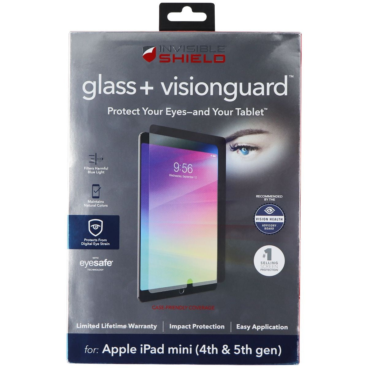 ZAGG InvisibleShield (Glass+ VisionGuard) for Apple iPad Mini 4th & 5th Gen Cell Phone - Screen Protectors Zagg    - Simple Cell Bulk Wholesale Pricing - USA Seller