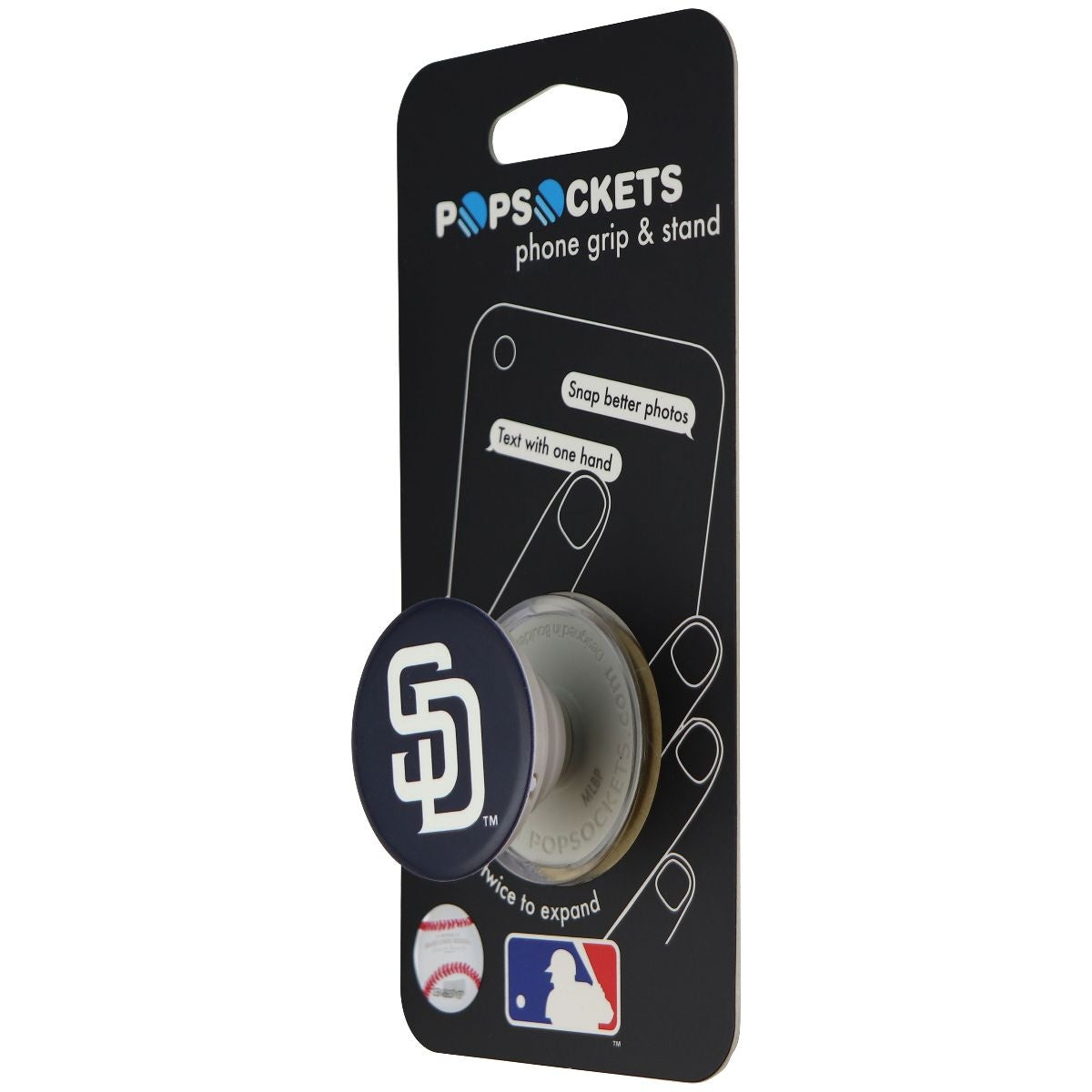 PopSockets Collapsible Grip & Stand for Phones and Tablets - San Diego Padres Cell Phone - Mounts & Holders PopSockets    - Simple Cell Bulk Wholesale Pricing - USA Seller