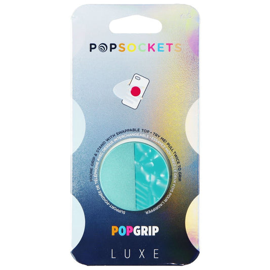 PopSockets PopGrip - Expanding Stand and Grip - Glam Inlay Acetate Aquamarine Cell Phone - Mounts & Holders PopSockets    - Simple Cell Bulk Wholesale Pricing - USA Seller