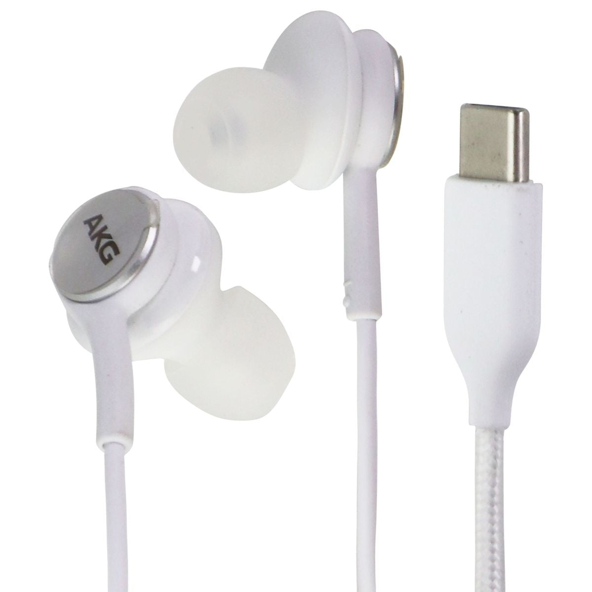 Samsung AKG Stereo USB-C Headset with In-Line Mic - White (GH59-15149A) BULK Portable Audio - Headphones Samsung    - Simple Cell Bulk Wholesale Pricing - USA Seller