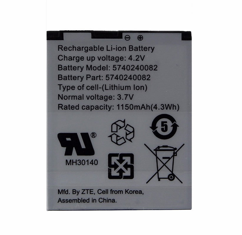 Replacement ZTE 1050 mAh Battery (5740240082) for Cricket TXTM8 Cell Phone - Batteries ZTE    - Simple Cell Bulk Wholesale Pricing - USA Seller