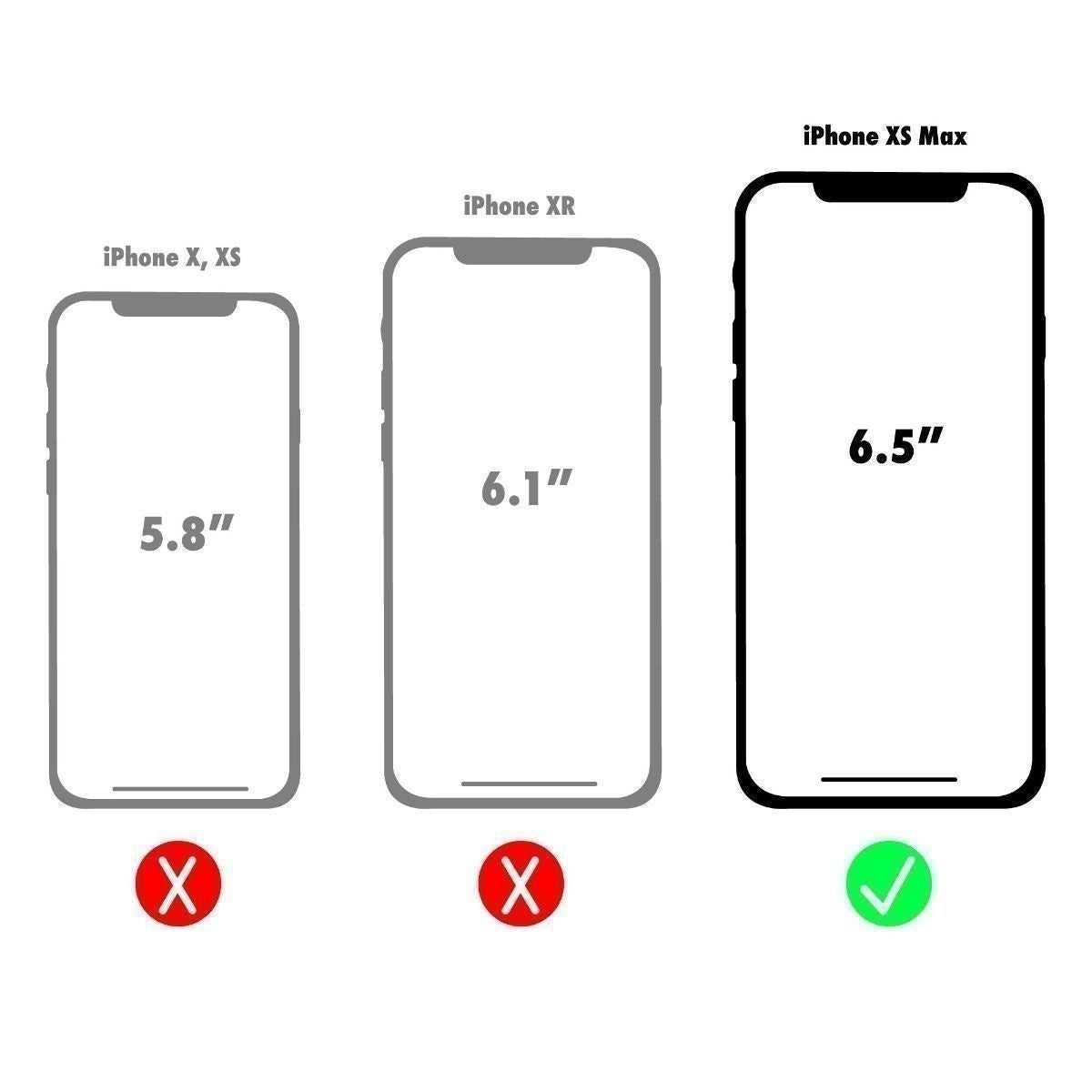 Verizon Slim Guard Clear Grip Case for iPhone XS Max - Clear / Gray Cell Phone - Cases, Covers & Skins Verizon    - Simple Cell Bulk Wholesale Pricing - USA Seller
